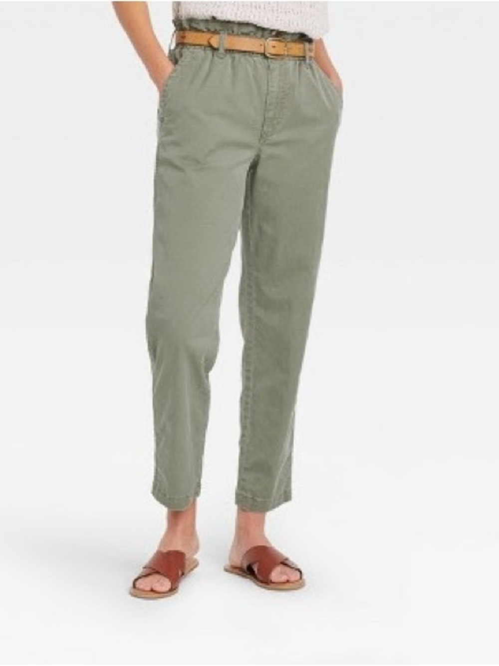 Universal Thread High-Rise Paper Bag Taper Pants